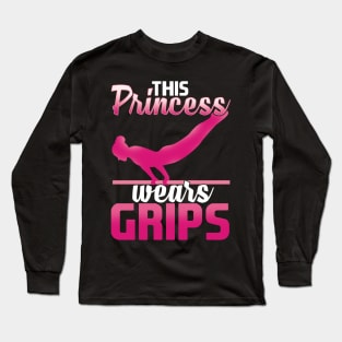 This Princess Wears Grips print Gym Workout Long Sleeve T-Shirt